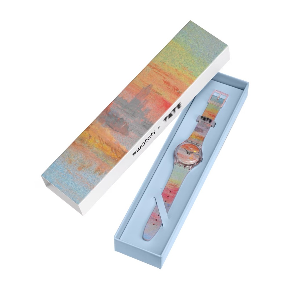 NWT Swatch x Tate Gallery Collection Watch TURNER'S SCARLET SUNSET Unisex